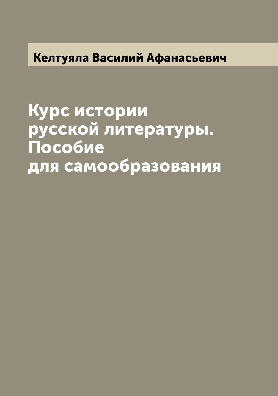 

Книга Курс истории русской литературы. Пособие для самообразования