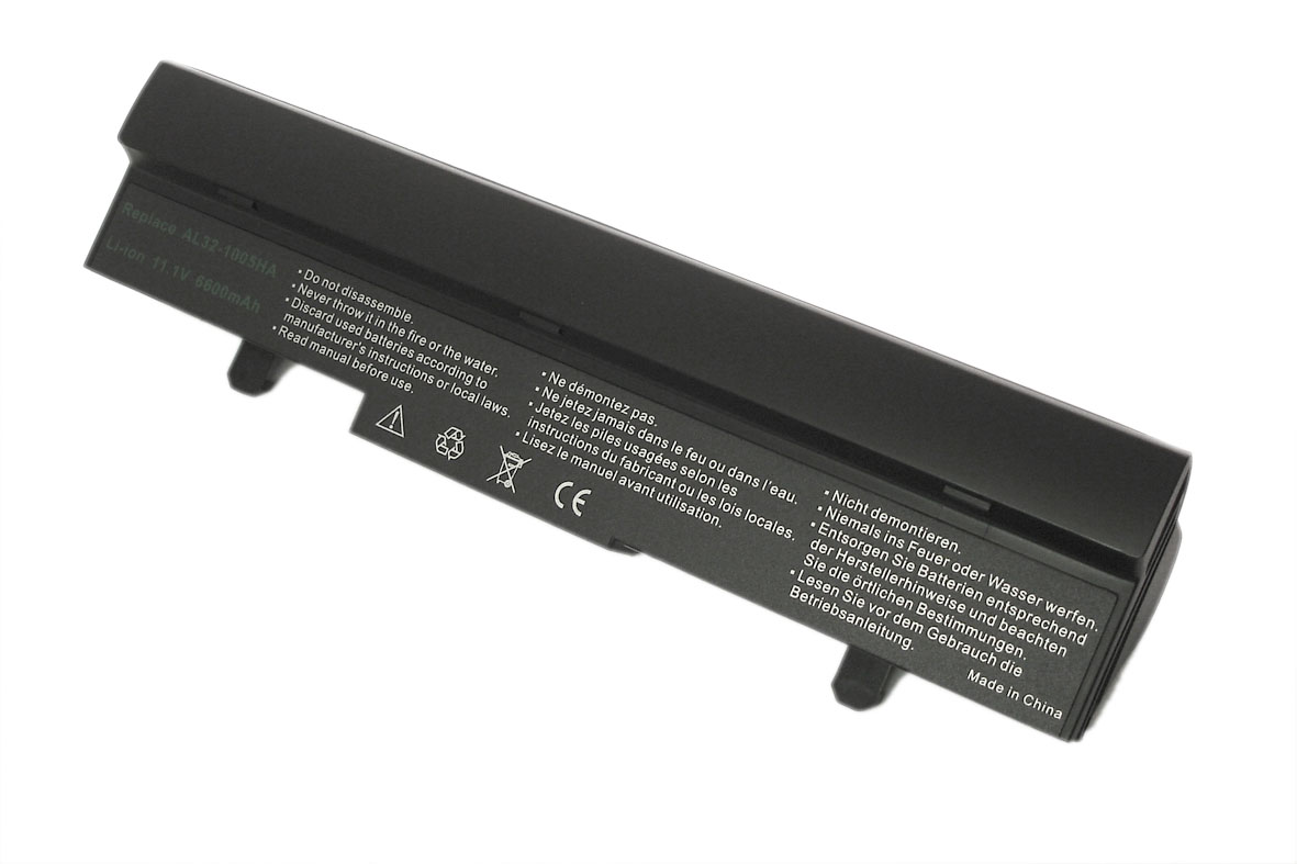 Аккумуляторная батарея для ноутбука Asus Eee PC 1001 1005 7800mAh OEM черная