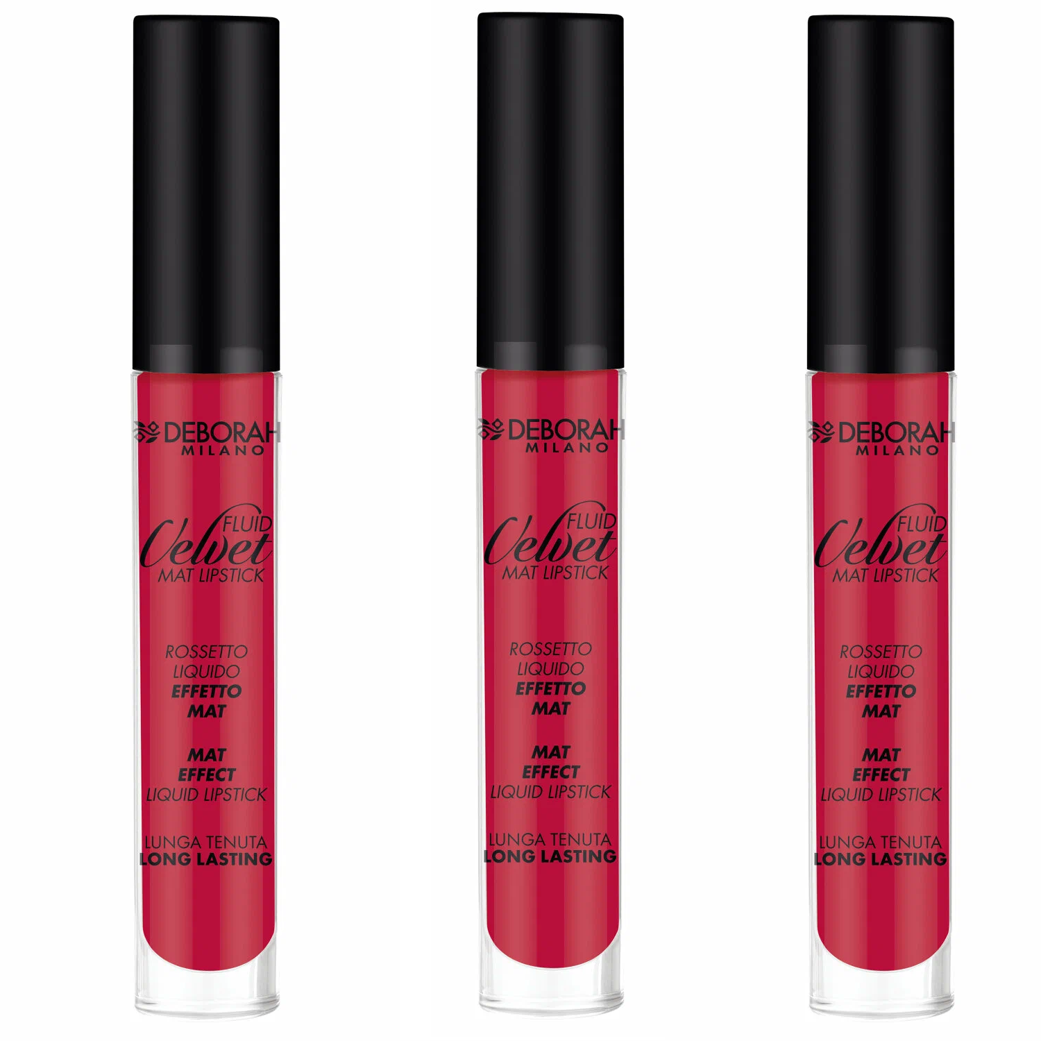 Помада для губ Deborah Milano Fluid Velvet Mat Lipstick тон 21 4.5 г 3 шт