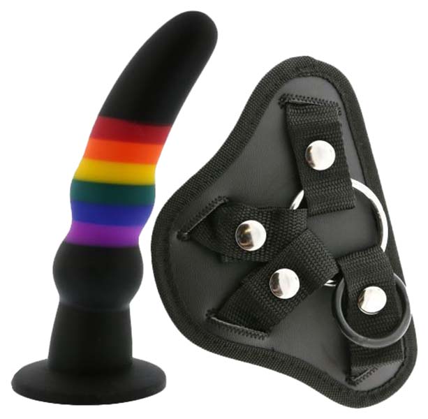 фото Черный поясной страпон strap on solid dildo - 17 см. dream toys