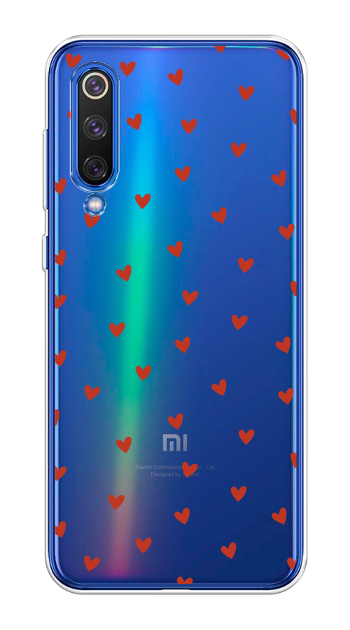 

Чехол на Xiaomi Mi9 SE "Red hearts", Красный;прозрачный, 35250-1