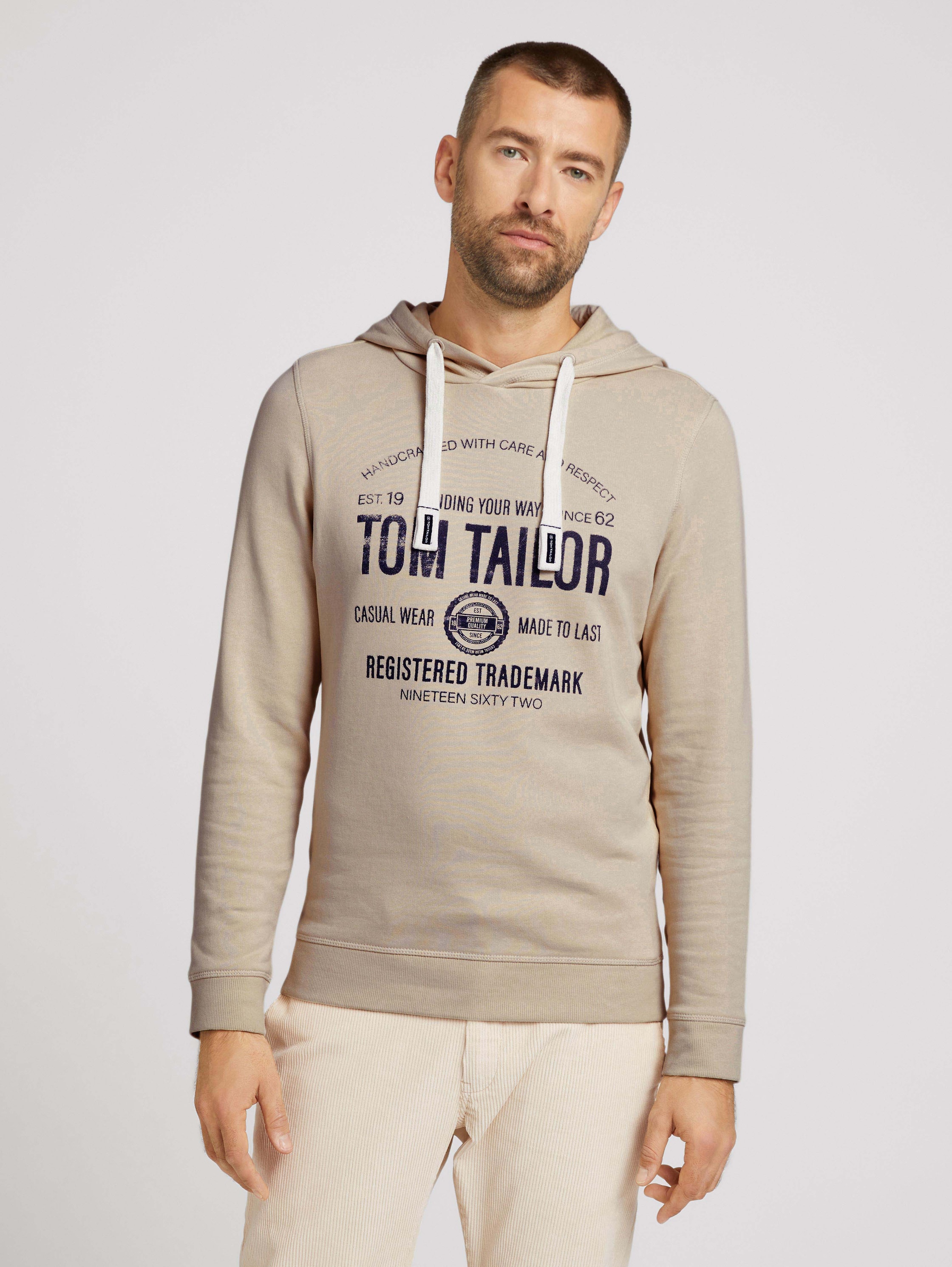 фото Толстовка мужская tom tailor 1020918 коричневая 2xl