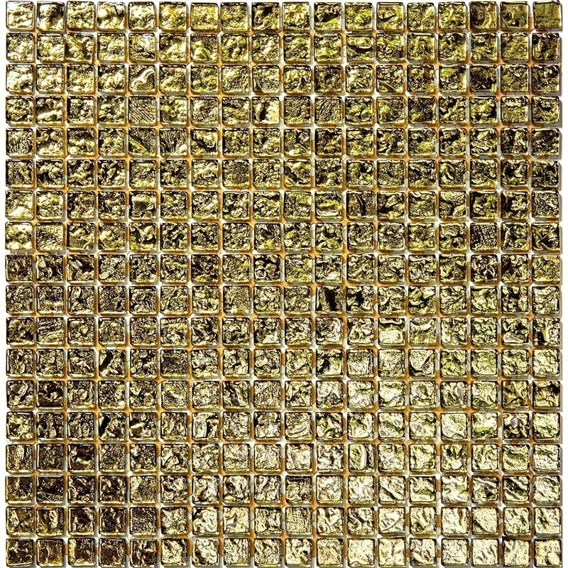 

Мозаичная плитка из стекла Natural Crystal золотой BSA-01-15, Crystal