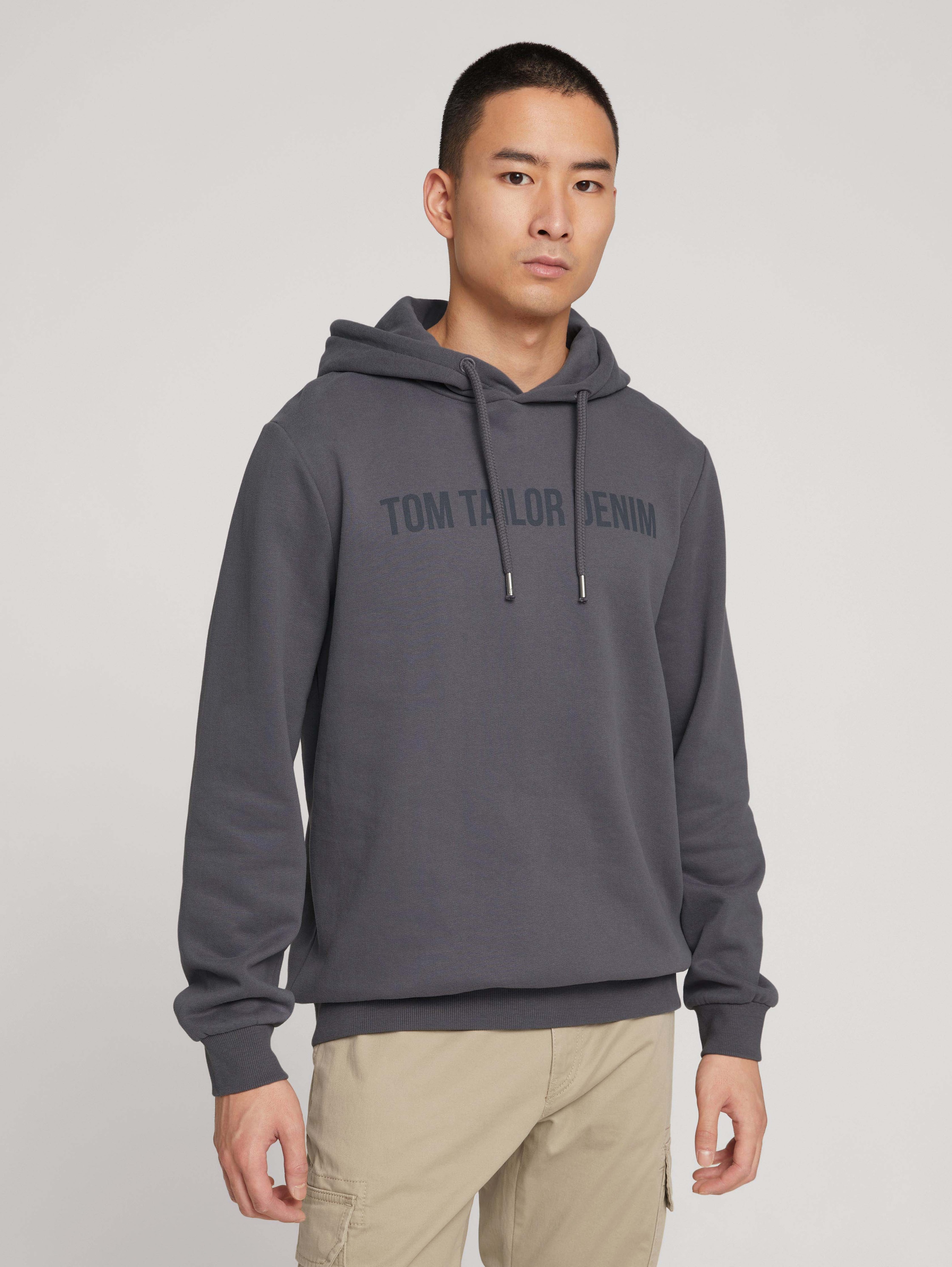 

Толстовка мужская TOM TAILOR 1029332 серая L, 1029332