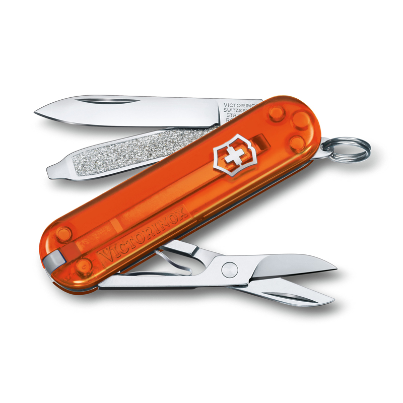 фото Нож-брелок classic sd colors "fire opal", 58 мм victorinox 0.6223.t82g