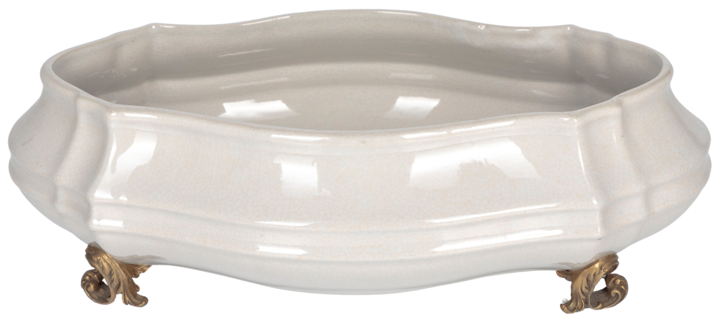 

Чаша декоративная 40х24х12см Glasar D456EC/WHITE