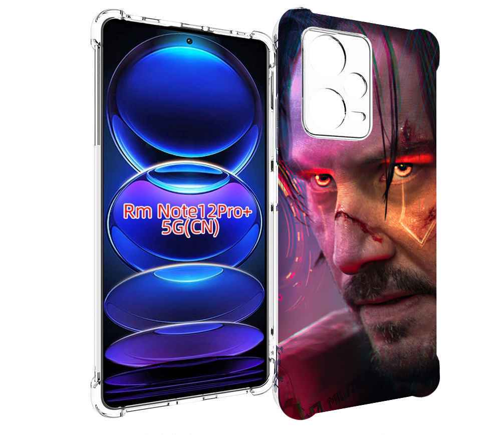 

Чехол MyPads cyberpunk 2077 Джонни Сильверхенд для Xiaomi Redmi Note 12 Pro + Plus, Прозрачный, Tocco