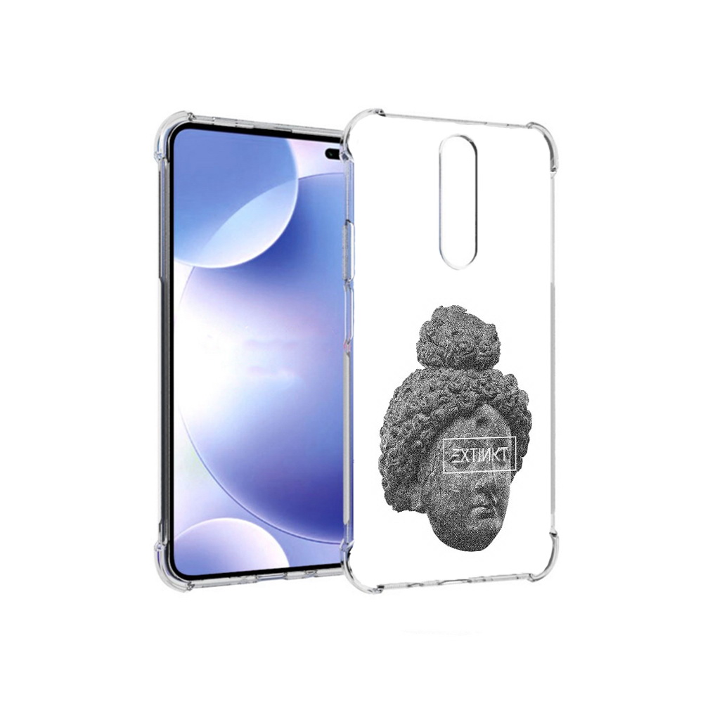 

Чехол MyPads Tocco для Xiaomi Redmi k30 каменное лицо девушки (PT226950.302.383), Прозрачный, Tocco