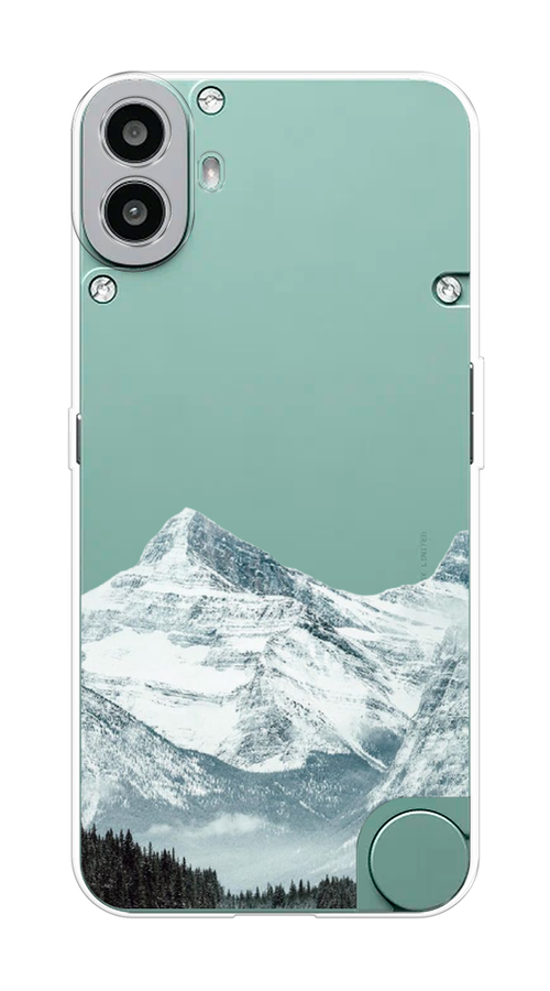 

Чехол на CMF Phone 1 "Горы арт 1", Белый;зеленый, 3300450-1