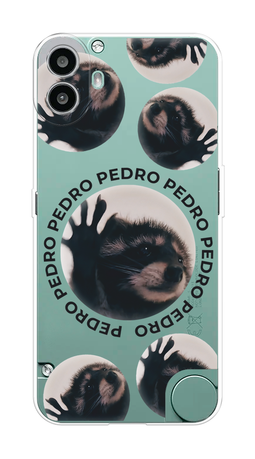 

Чехол на CMF Phone 1 "Pedro енот", Черный;бежевый;прозрачный, 3300450-1