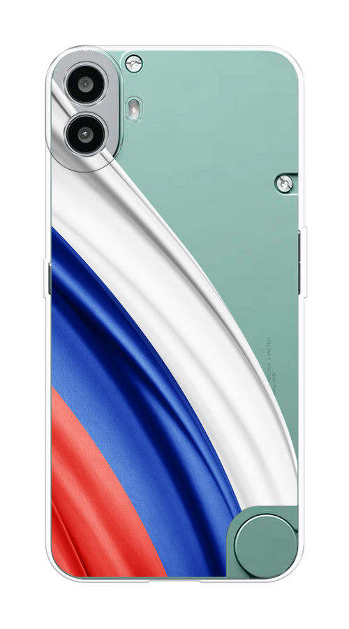 

Чехол на CMF Phone 1 "Флаг России уголок", Белый;синий;красный;прозрачный, 3300450-1