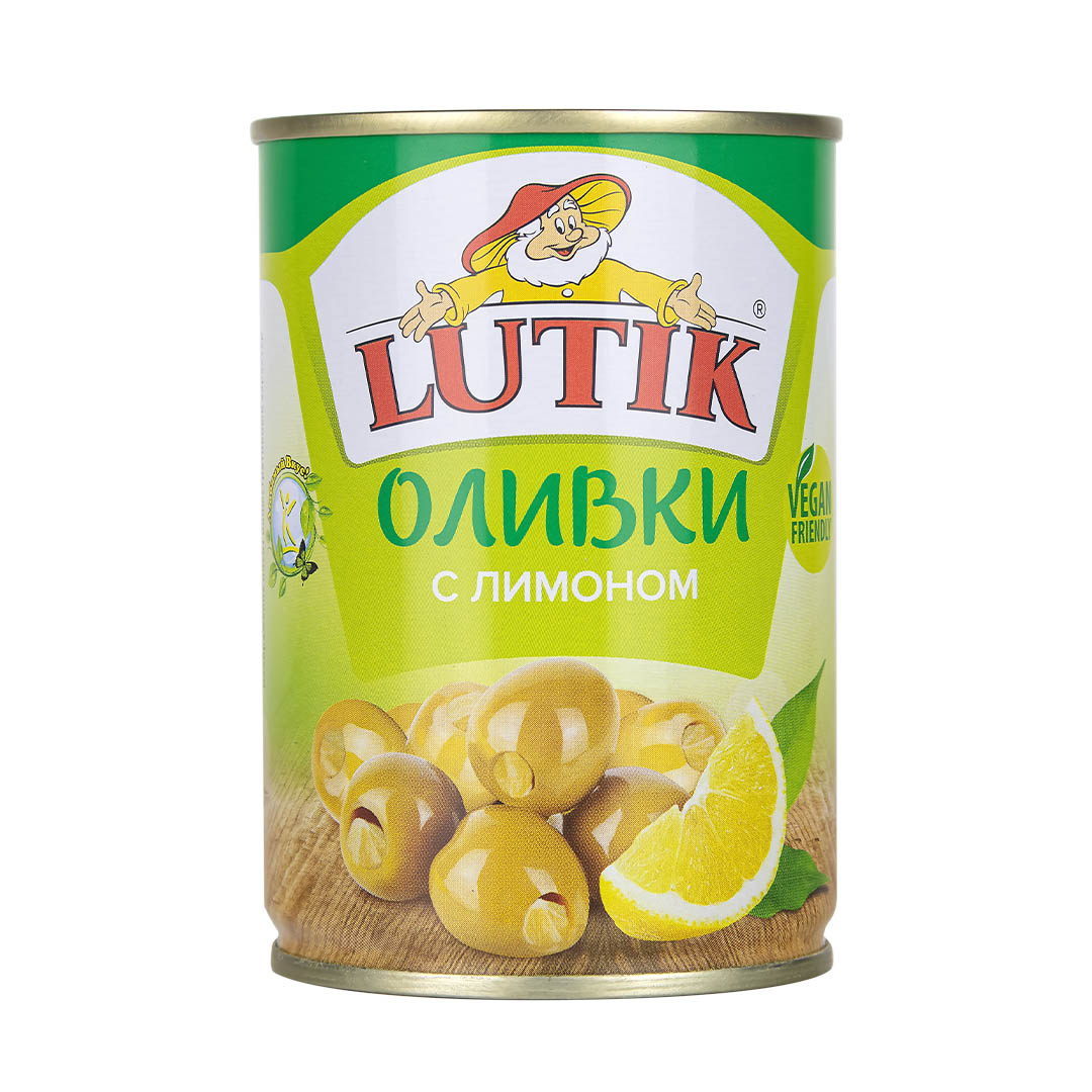 Оливки Lutik с лимоном 280 г 291₽