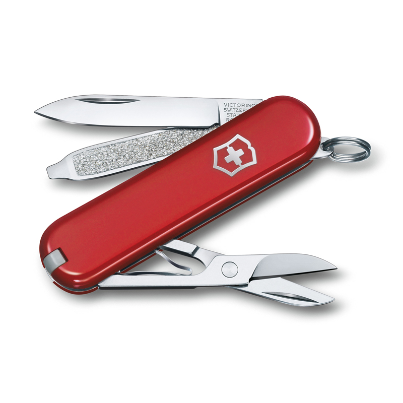 Мультитул Victorinox Classic, красный, 7 опций