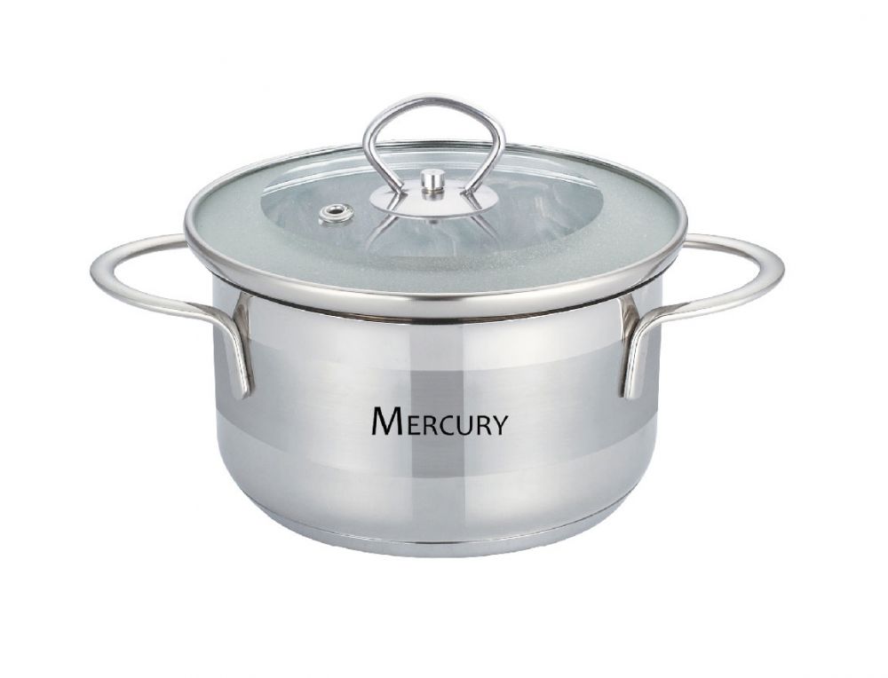 фото Кастрюля mercury mc-6051 (12) с крышкой 0,7 л 12 см серии bambino