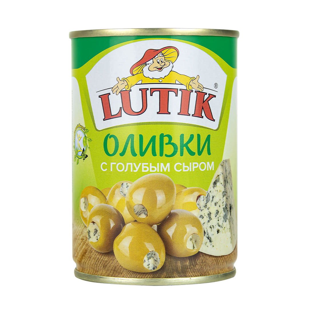 Оливки Lutik с голубым сыром 280 г 299₽