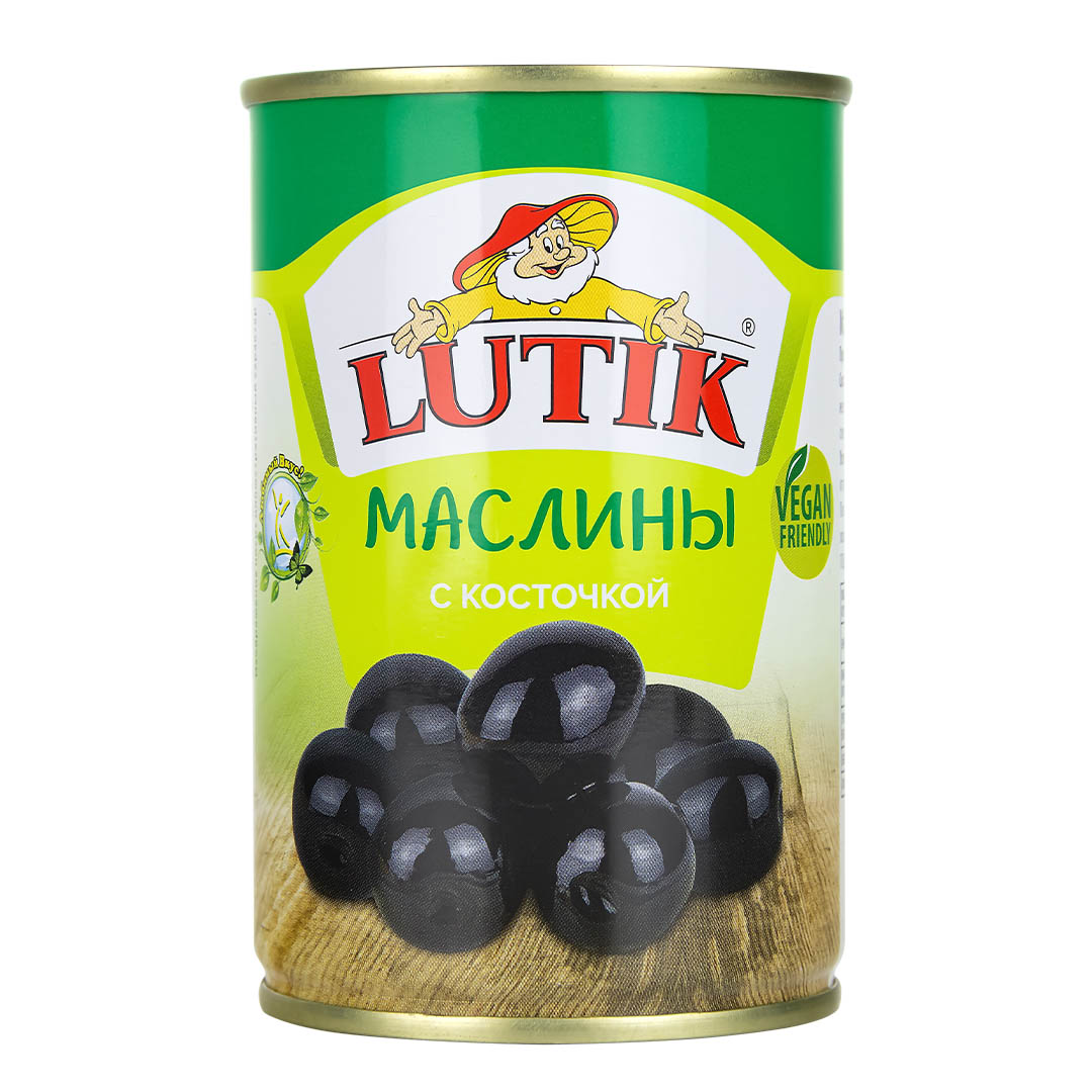 Маслины Lutik с косточкой 280 г