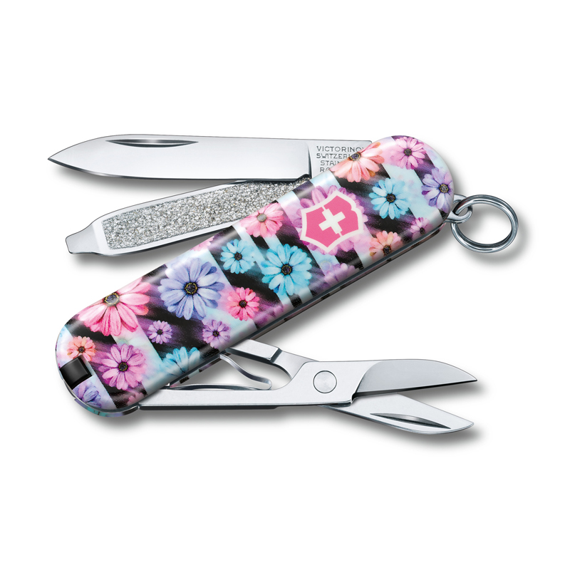 фото Нож-брелок victorinox classic "dynamic floral" 0.6223.l2107