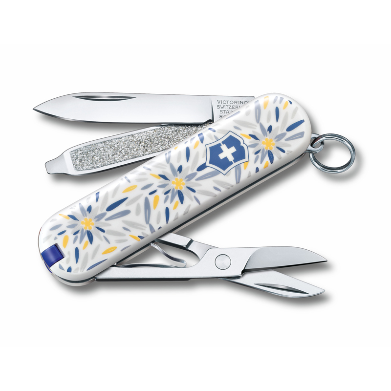 фото Нож-брелок victorinox classic "alpine edelweiss" 0.6223.l2109