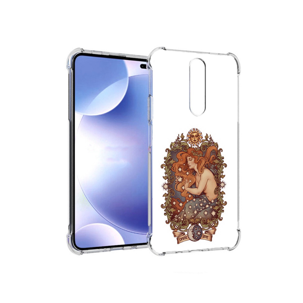 

Чехол MyPads Tocco для Xiaomi Redmi k30 звездная девушка абстракция (PT226950.302.351), Прозрачный, Tocco