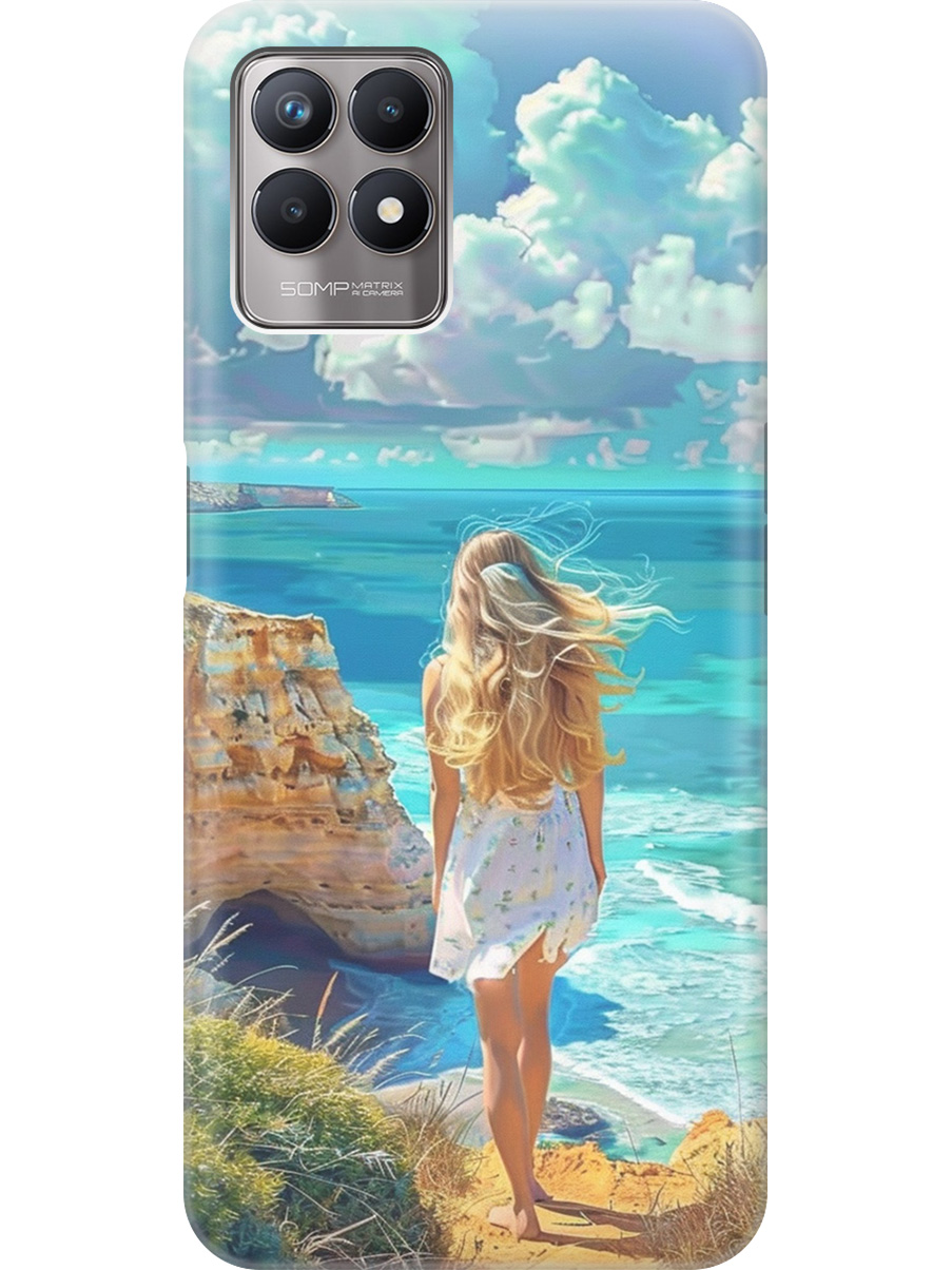 

Силиконовый чехол на Realme 8i с принтом "Безкрайнее море", Прозрачный;белый;голубой;желтый, 735001041