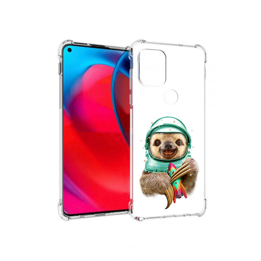 

Чехол MyPads Tocco для Motorola Moto G Ленивец астронавт (PT227067.359.104), Прозрачный, Tocco
