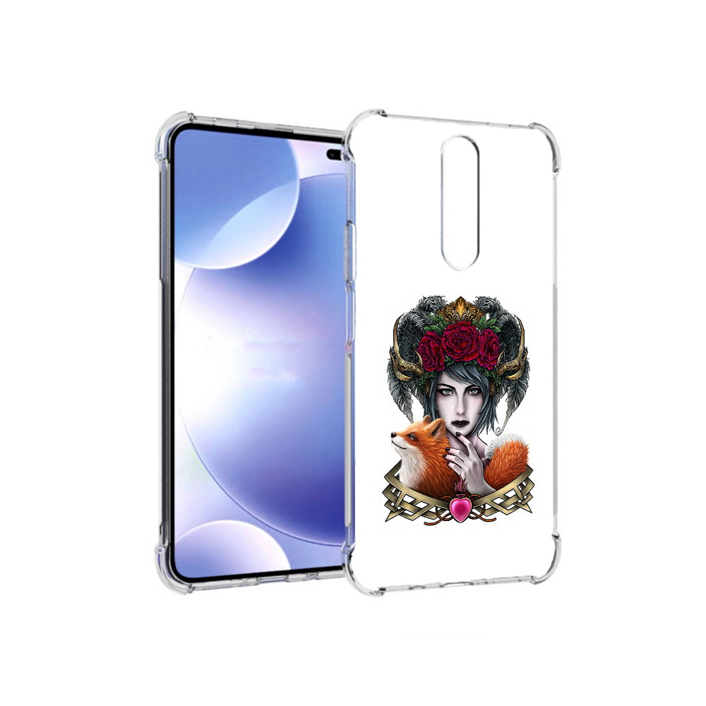 Чехол MyPads Tocco для Xiaomi Redmi k30 девушка с лисой (PT226950.302.314)
