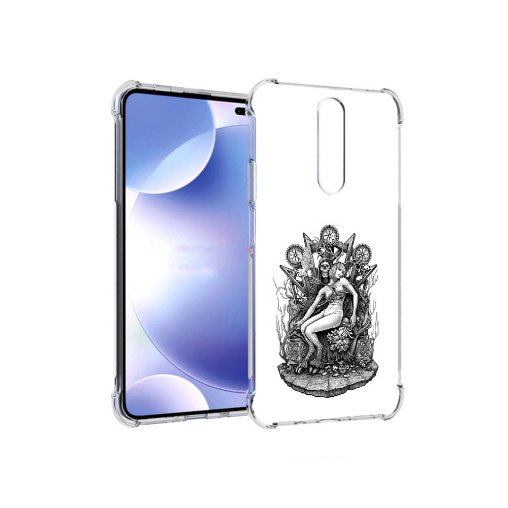 

Чехол MyPads Tocco для Xiaomi Redmi k30 девушка на троне (PT226950.302.309), Прозрачный, Tocco