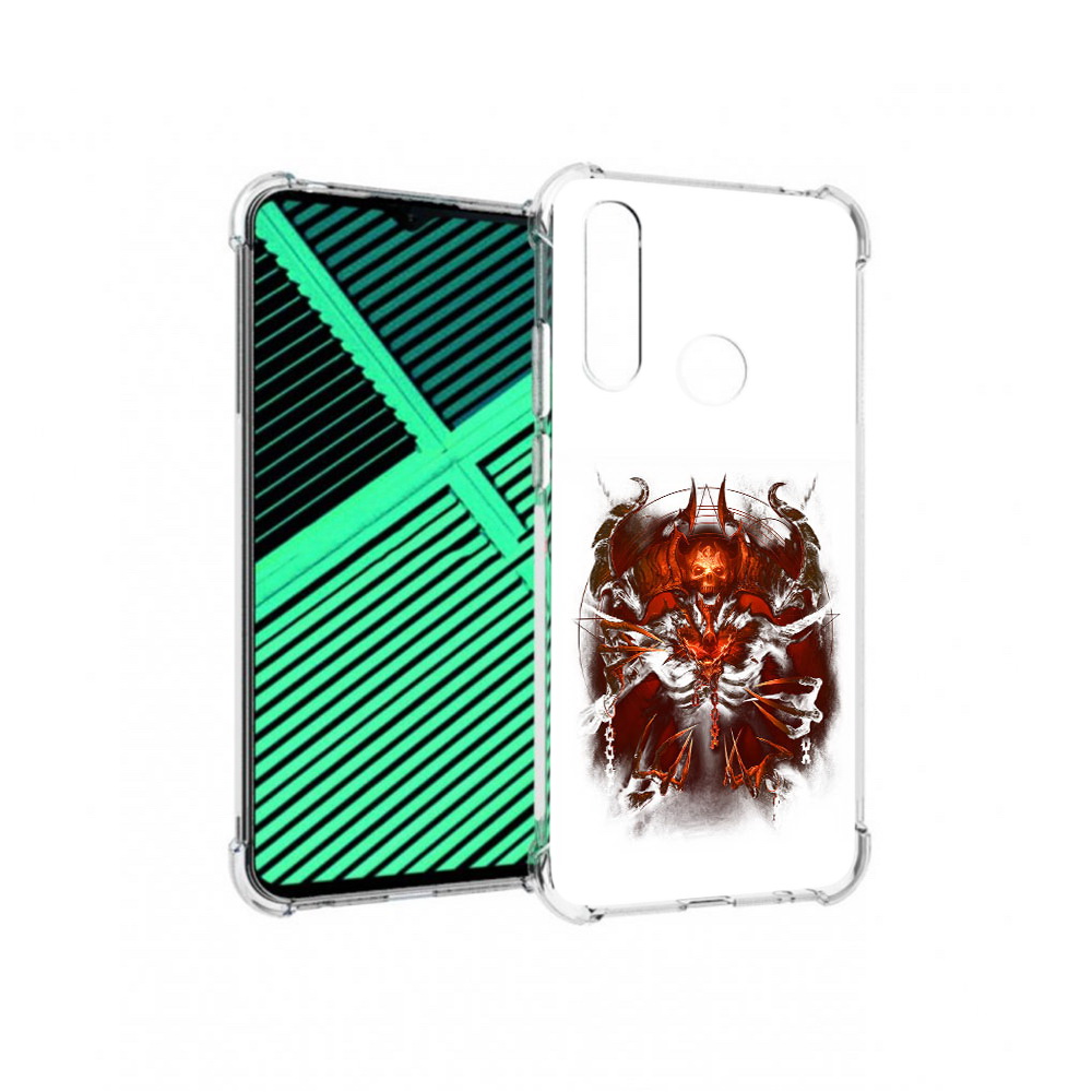 

Чехол MyPads Tocco для Motorola Moto G8 Power Lite яркий демон (PT227069.358.708), Прозрачный, Tocco