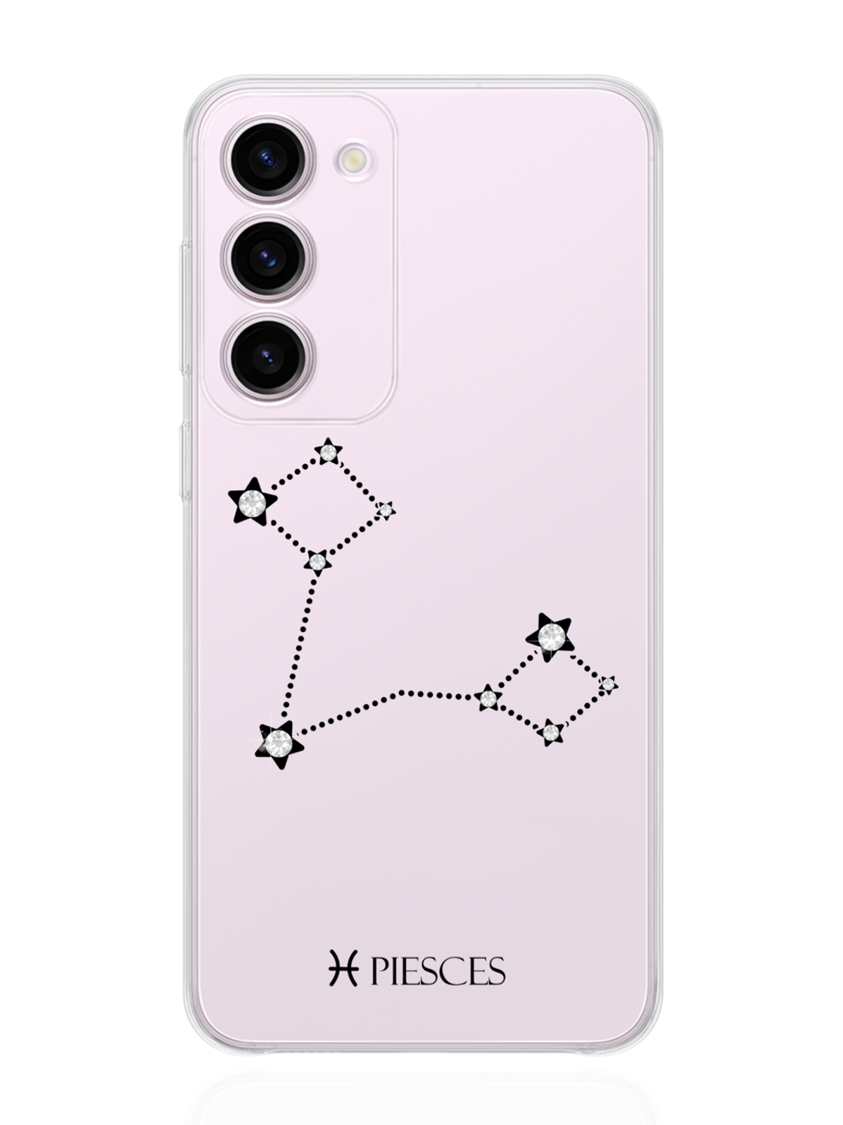 

Чехол MustHaveCase для Samsung Galaxy S23+ с кристаллами Lux Рыбы Piesces прозрачный