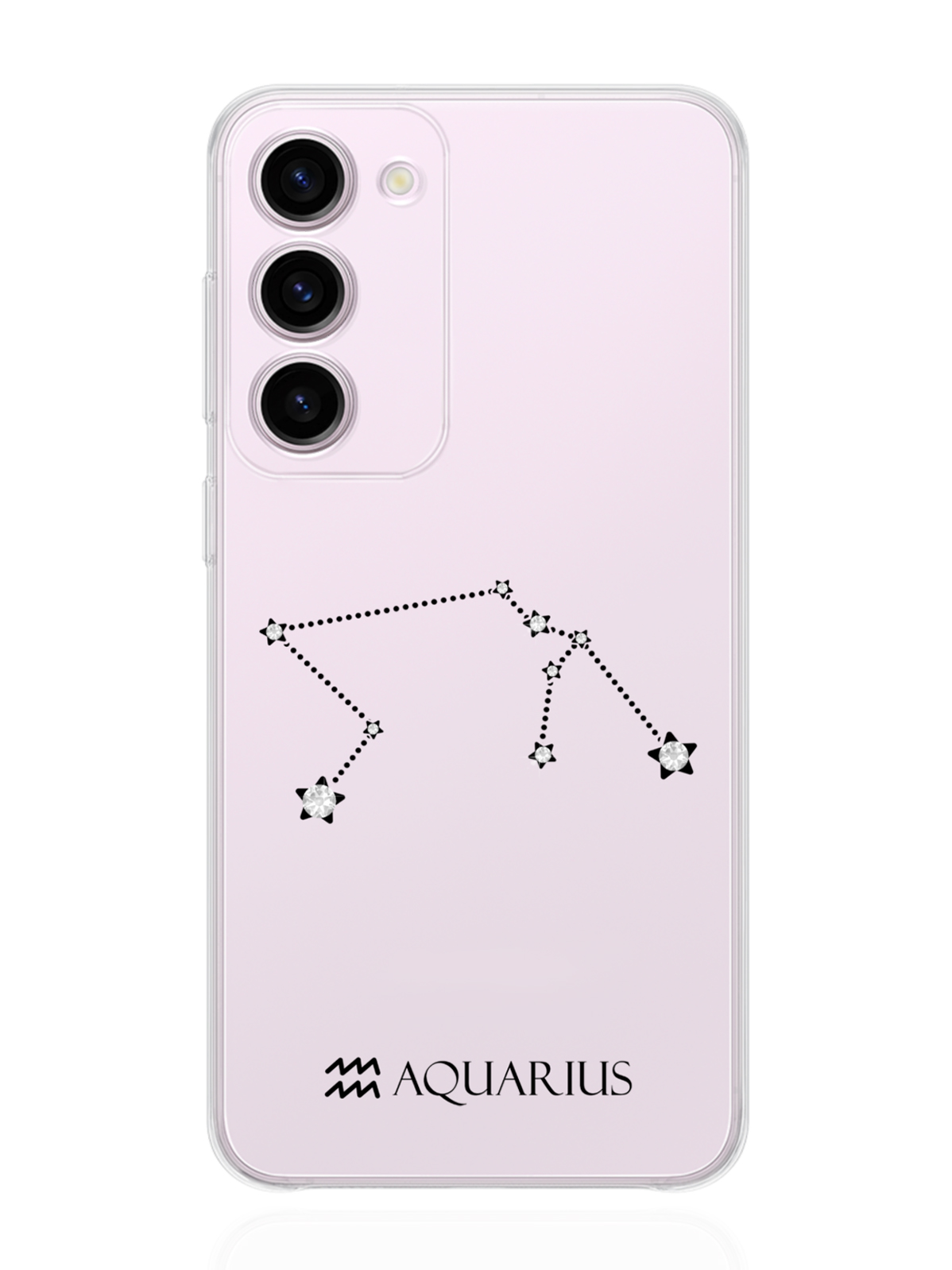 

Чехол MustHaveCase для Samsung Galaxy S23+ с кристаллами Lux Водолей прозрачный
