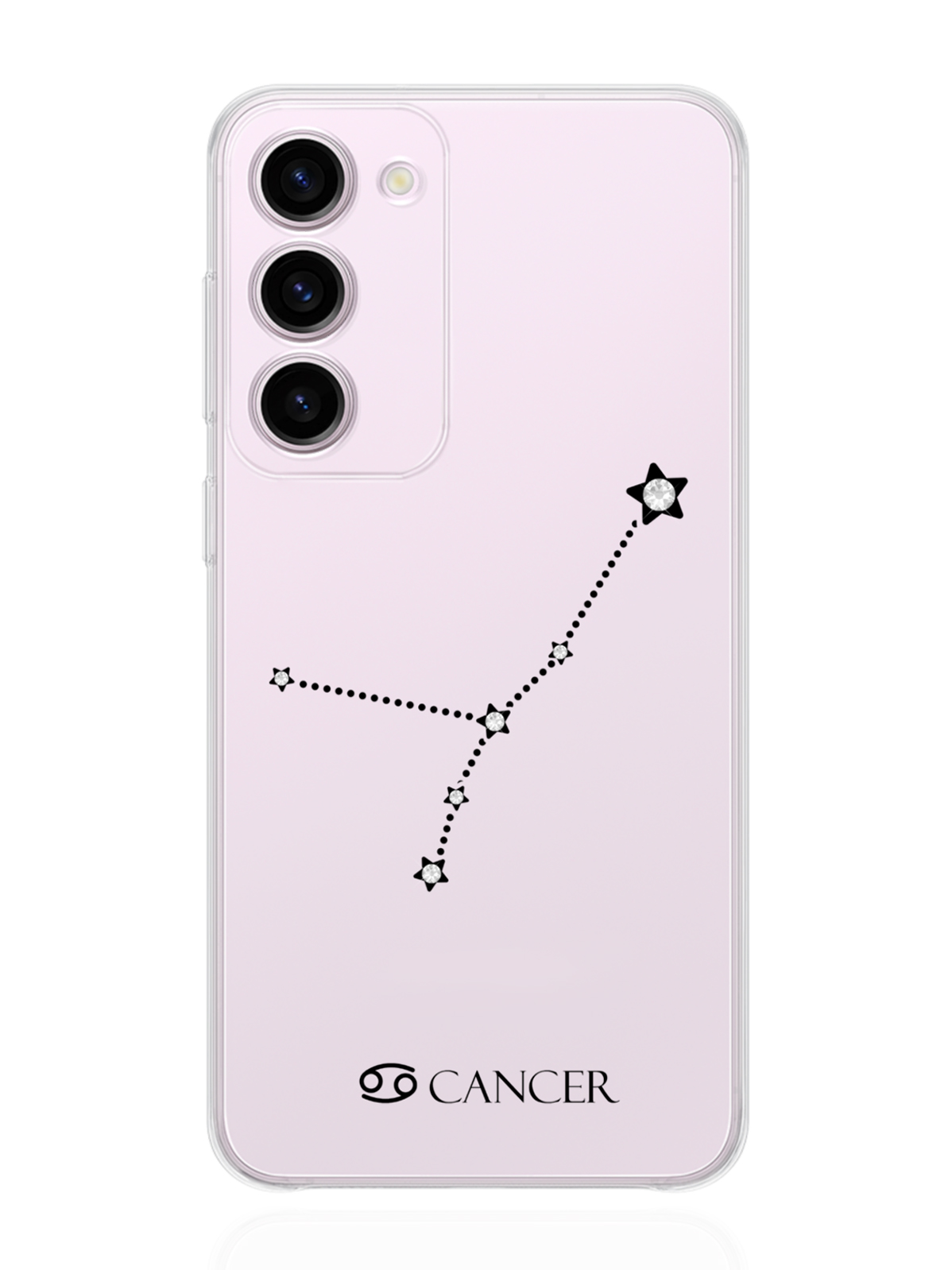 

Чехол MustHaveCase для Samsung Galaxy S23+ с кристаллами Lux Рак прозрачный