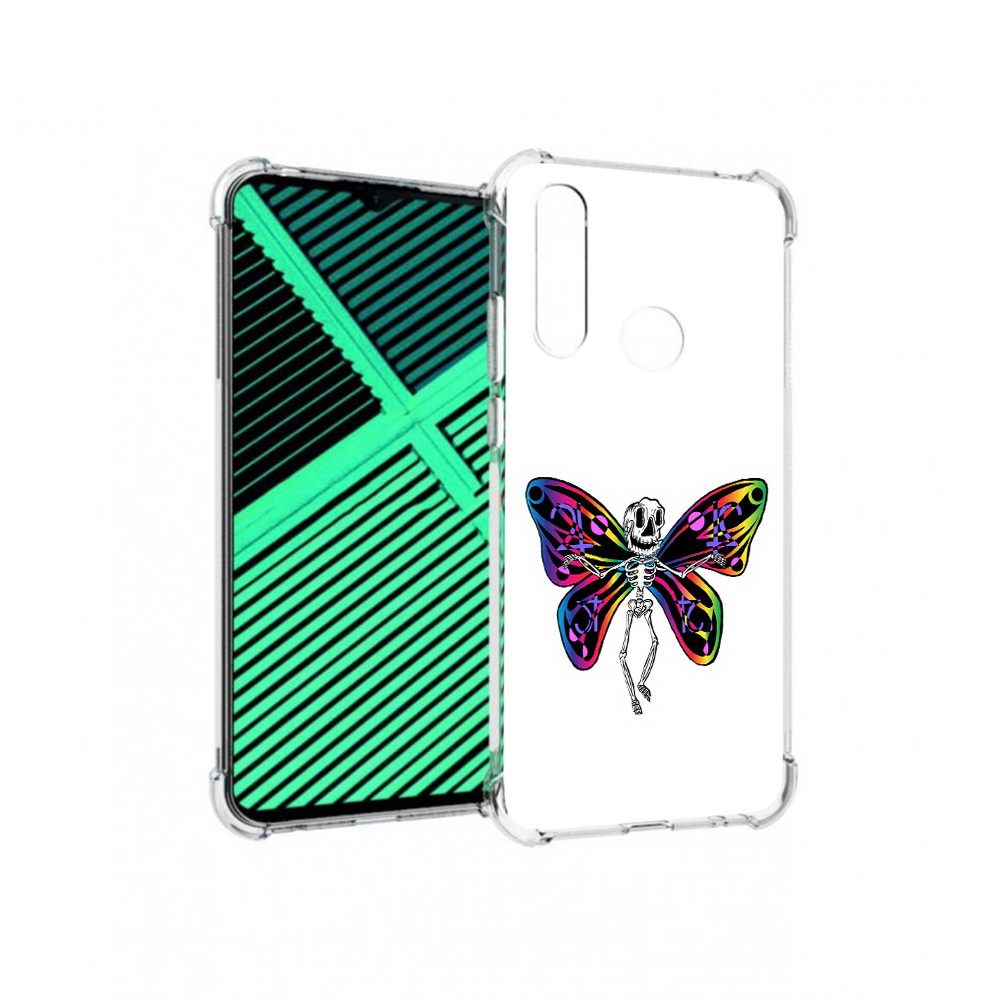

Чехол MyPads Tocco для Motorola Moto G8 Power Lite эффект бабочки (PT227069.358.701), Прозрачный, Tocco