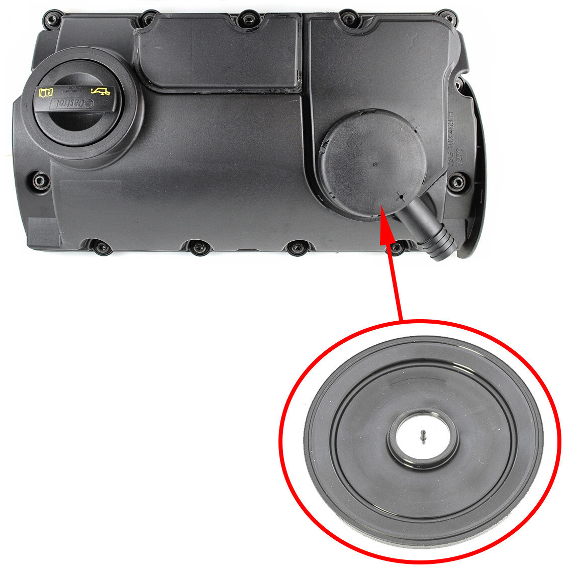 

Мембрана клапанной крышки VAG 1.9 TDI 03G103469H, 03G103475F