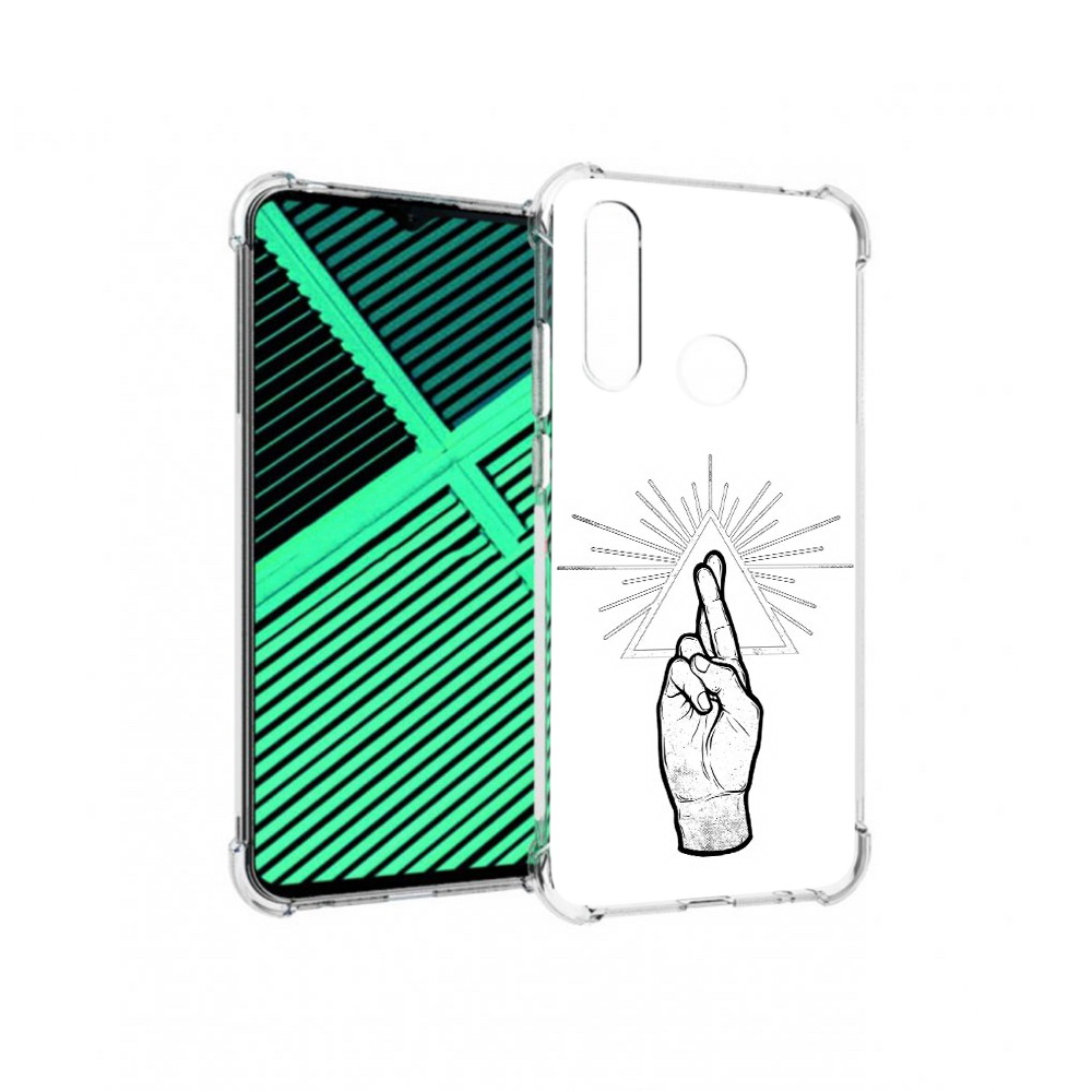 

Чехол MyPads Tocco для Motorola Moto G8 Power Lite черно белая рука (PT227069.358.681), Прозрачный, Tocco