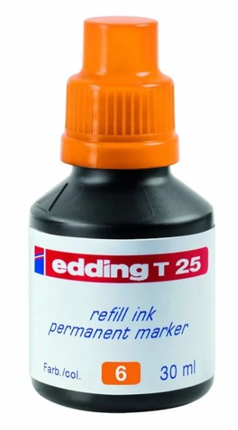 Чернила Edding E-T25#6 пластиковый флакон оранжевые 1шт