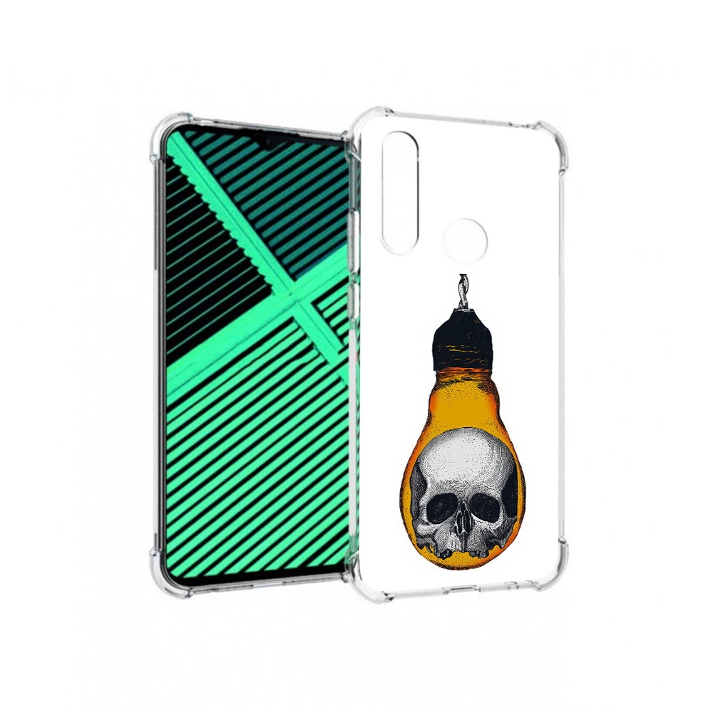 

Чехол MyPads Tocco для Motorola Moto G8 Power Lite череп в лампочке (PT227069.358.676), Прозрачный, Tocco