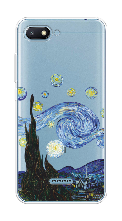 

Чехол на Xiaomi Redmi 6A "Ночь Ван Гога", Голубой;синий;черный, 34150-1