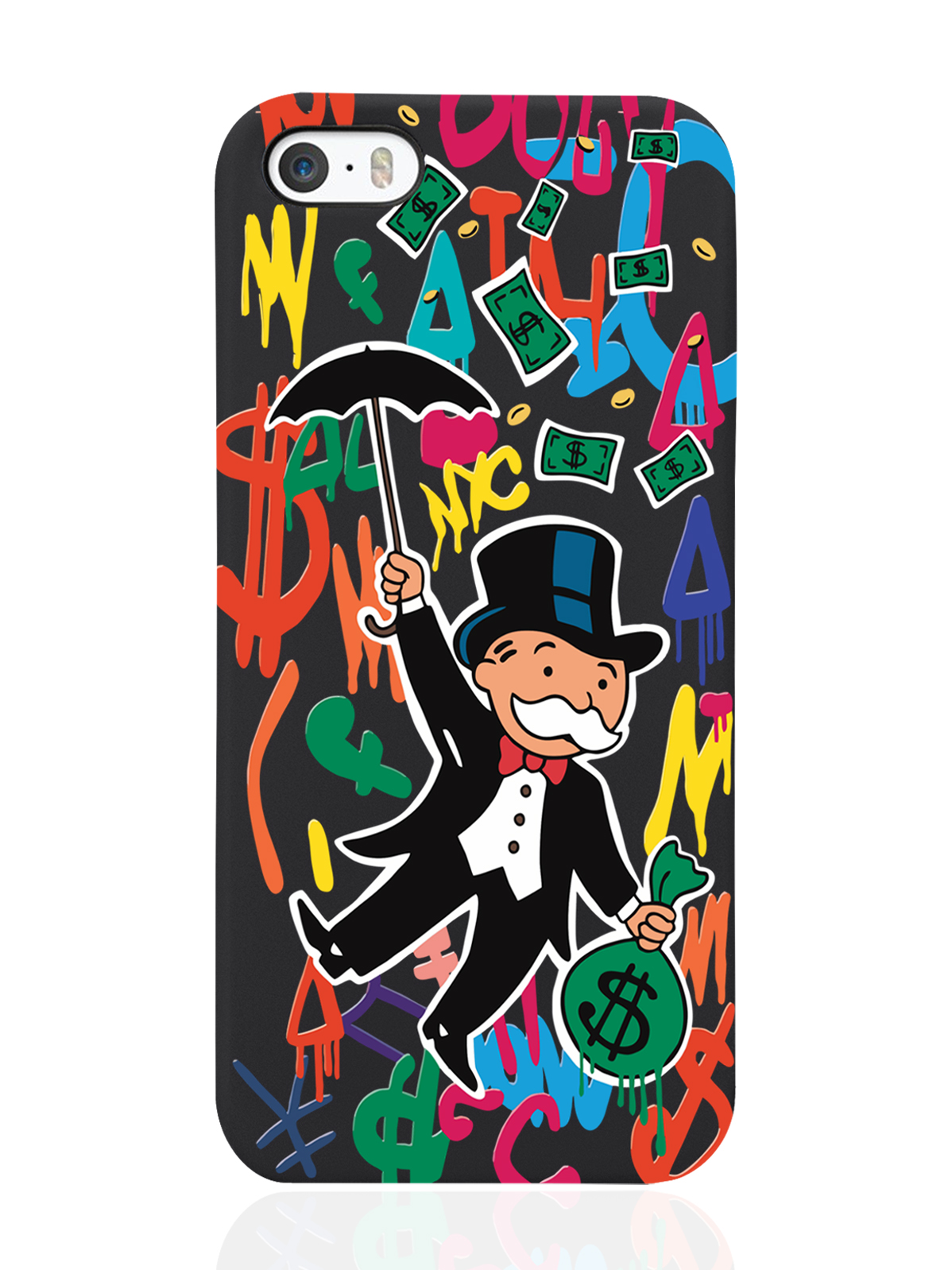 

Чехол MustHaveCase для iPhone 5/5s Богатенький дядюшка толстосум черный, Оранжевый;черный