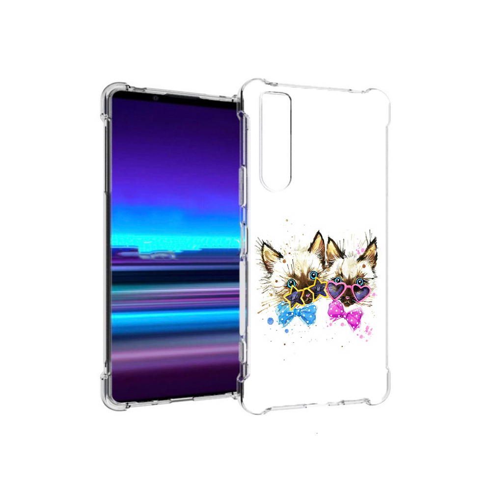 

Чехол MyPads Tocco для Sony Xperia 1 II милые котята (PT148152.232.474), Прозрачный, Tocco