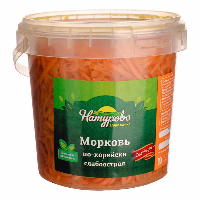 

Салат Балтийские салаты морковь по-корейски слабоострая 500 г