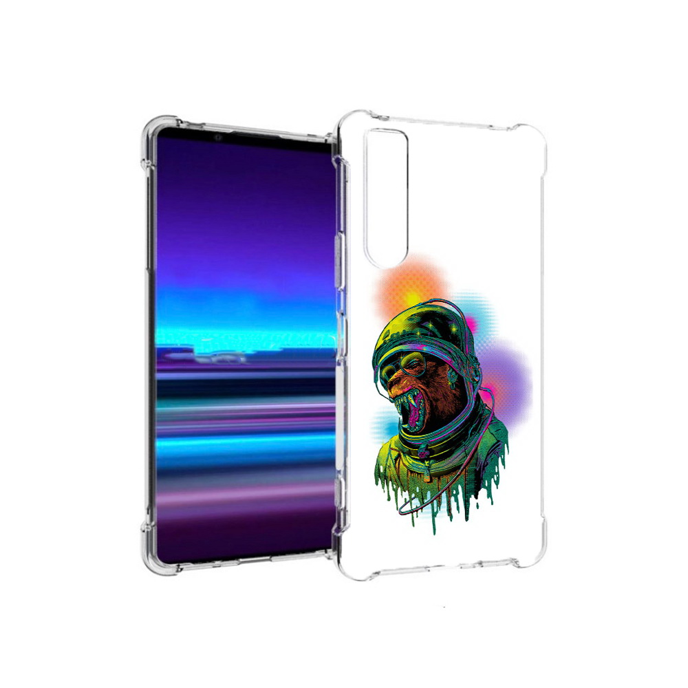 

Чехол MyPads Tocco для Sony Xperia 1 II медведь космонавт (PT148152.232.466), Прозрачный, Tocco