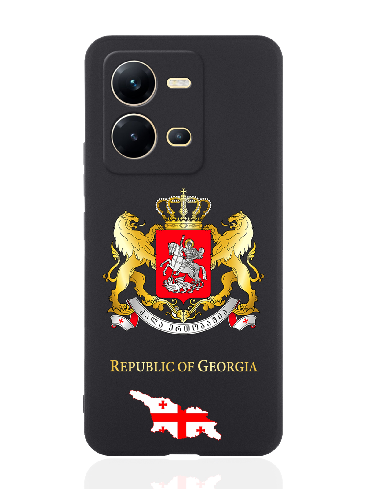Чехол SignumCase для Vivo V25e/V25 Герб Грузии черный