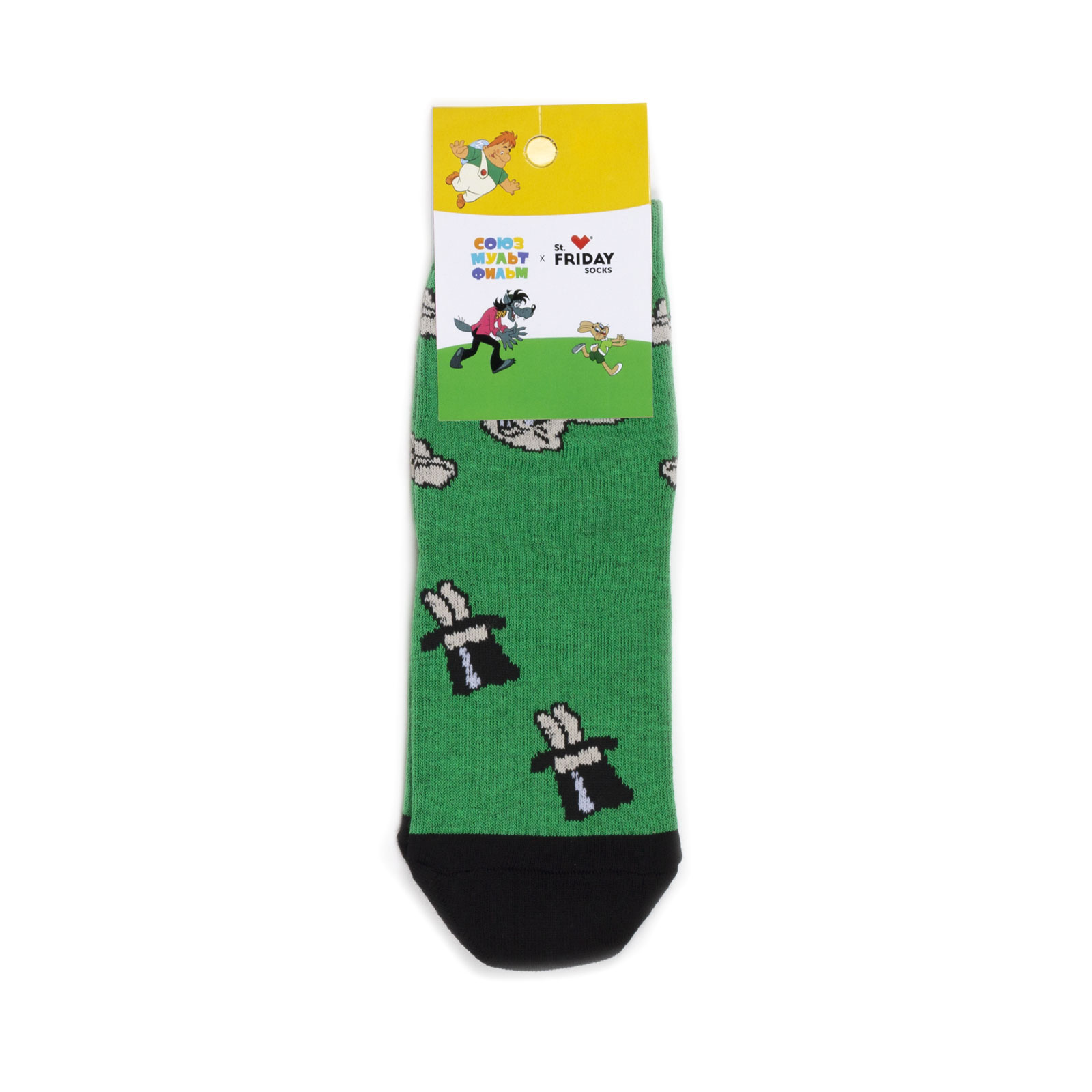 Носки детские St. Friday Socks Заяц, зеленый, 30-32