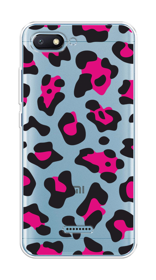 

Чехол на Xiaomi Redmi 6A "Pink cow spots", Черный;розовый, 34150-1