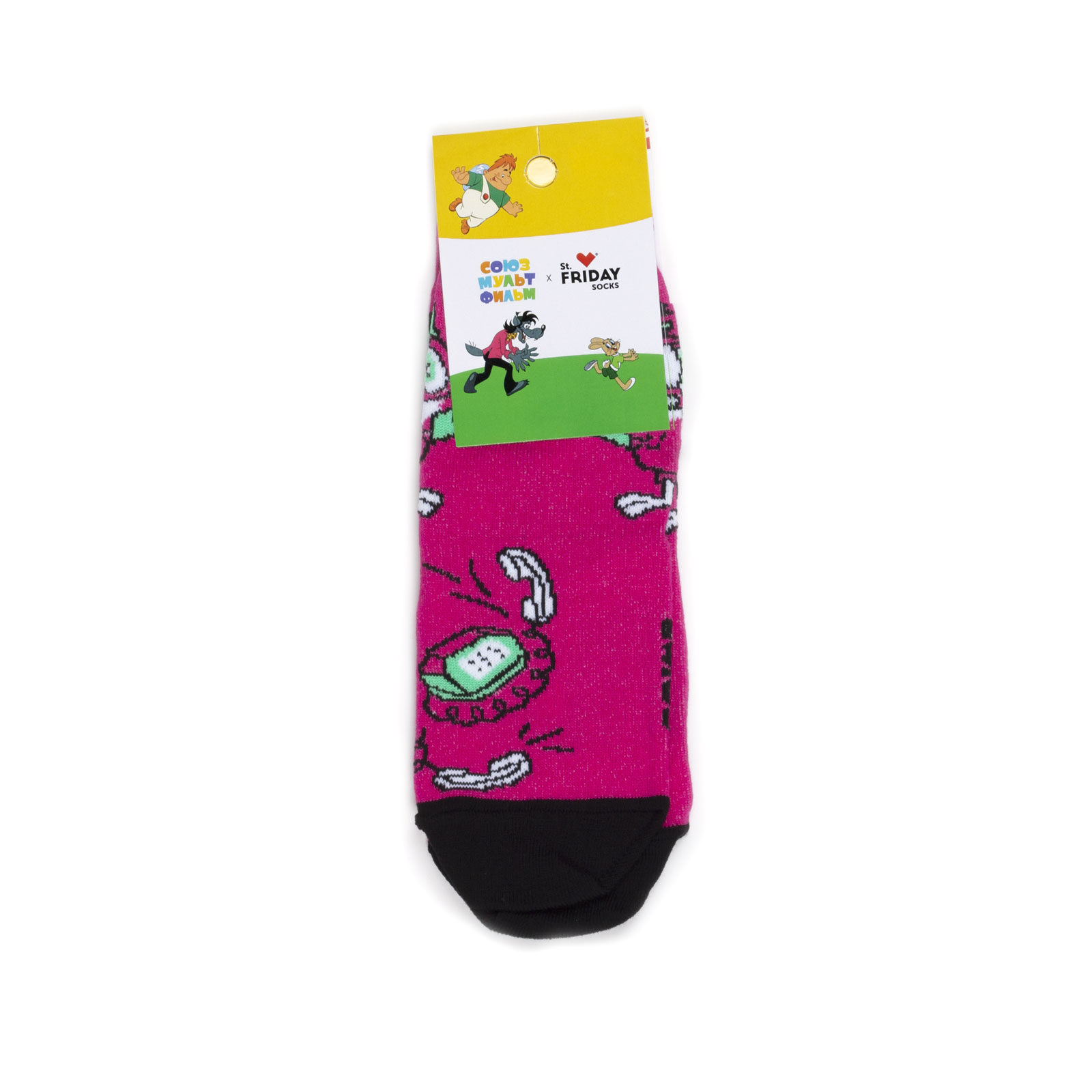 Носки детские St. Friday Socks Попугай, розовый, 30-32