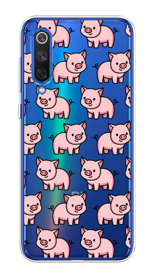 

Чехол на Xiaomi Mi9 SE "Веселые поросята", Розовый;черный;прозрачный, 35250-1