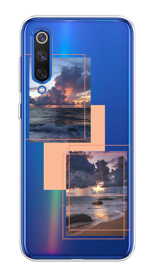 

Чехол на Xiaomi Mi9 SE "Sky collage", Розовый;прозрачный;синий, 35250-1