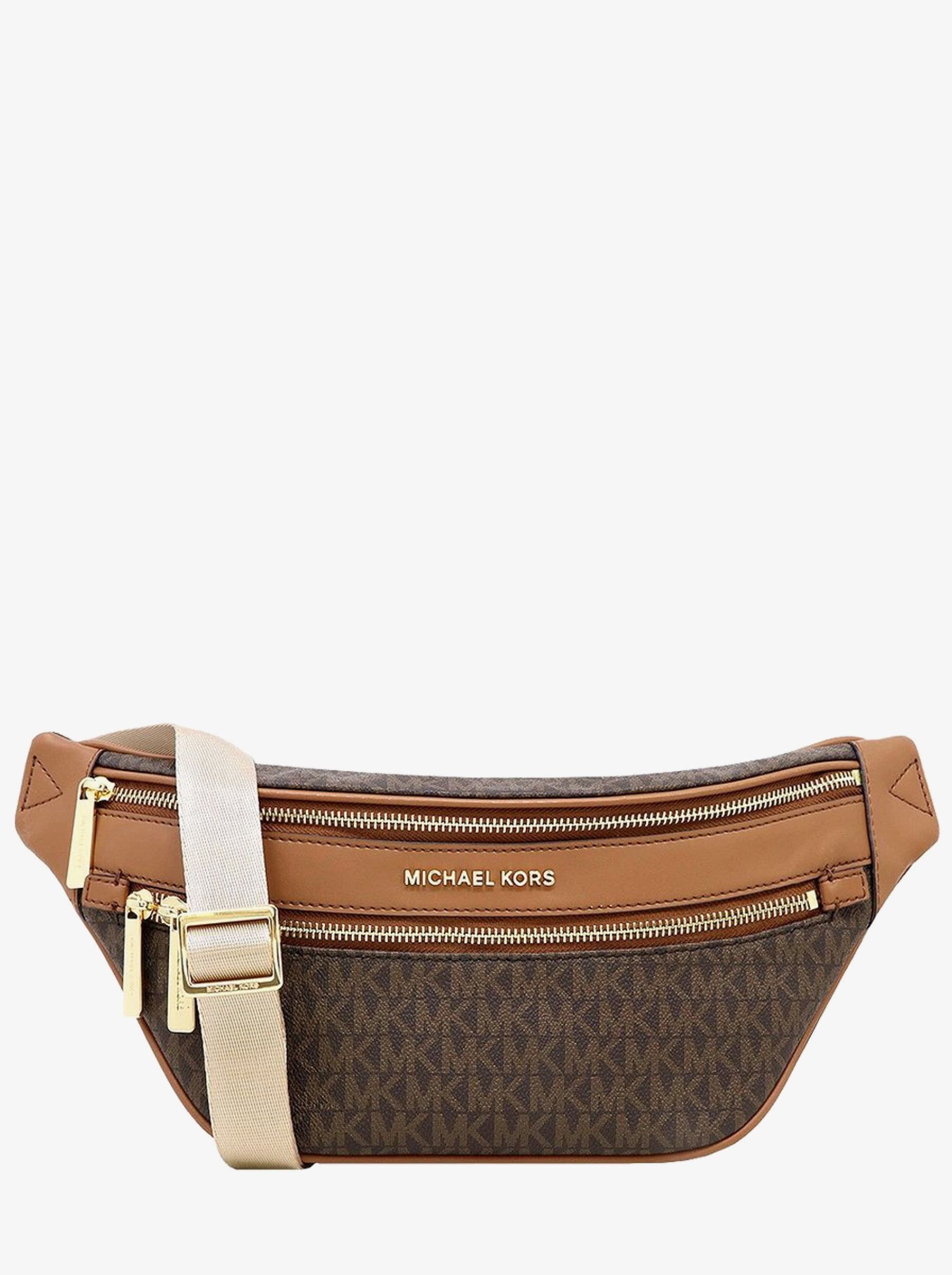 

Сумка женская Michael Kors Mott_B00654 коричневая, Белый, Mott_B00654