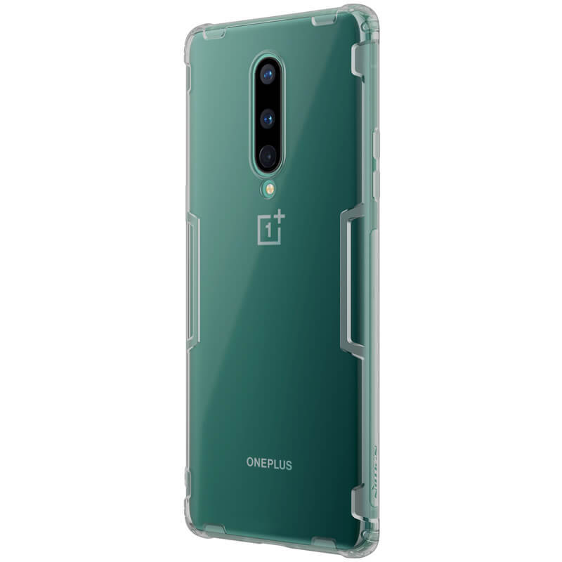 фото Прозрачный силиконовый чехол nillkin nature для oneplus 8 (прозрачный)