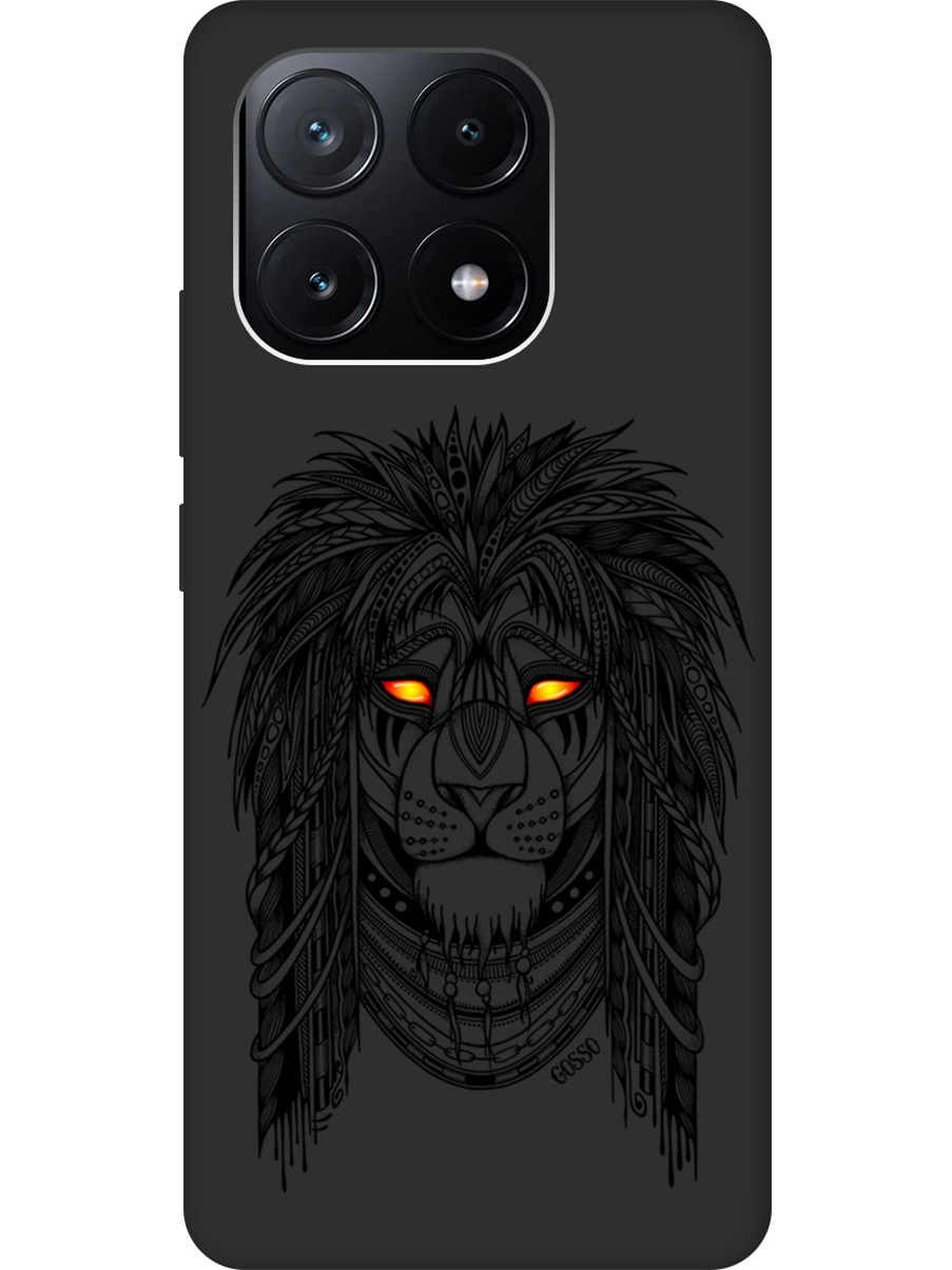 

Силиконовый чехол на Xiaomi Poco X6 Pro 5G с рисунком "Grand Leo" Soft Touch черный, Черный;желтый, 20012123